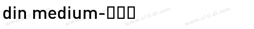 din medium字体转换